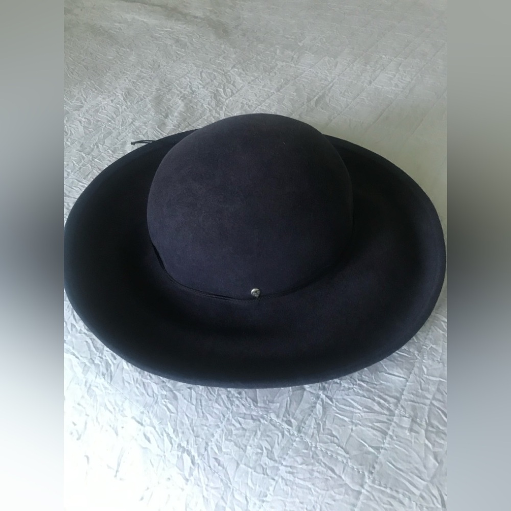 Helen Kaminski Black Wide-Brim Hat
